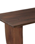 13 Piece Brown Solid Wood Dining Set with 12