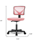 Black And Orange And Black Swivel Rolling Office Chair