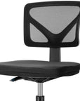 Black And Orange And Black Swivel Rolling Office Chair