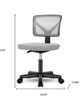 Black And Orange And Black Swivel Rolling Office Chair