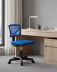 Black And Orange And Black Swivel Rolling Office Chair