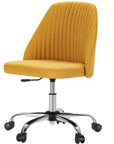 Pink and Silver Adjustable Height Swivel Rolling Office Chair