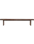 60" Brown Solid Wood Solid Wood Live Edge Dining Bench