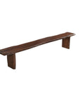 60" Brown Solid Wood Solid Wood Live Edge Dining Bench