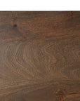 Seven Piece Brown Solid Wood Dining Set with Six Chairs