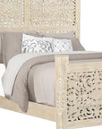 Three Piece White Solid Wood Bedroom Set