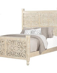 Three Piece White Solid Wood Bedroom Set