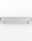 Six Hook 39" White Solid Wood Wall Mount Coat Rack