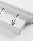 Four Hook 28" White Solid Wood Wall Mount Coat Rack