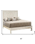 Three Piece White Solid Wood Bedroom Set