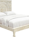 Three Piece Gray Solid Wood Bedroom Set