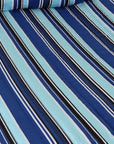 Light Blue And Dark Blue Striped Double Hammock