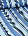 Light Blue And Dark Blue Striped Double Hammock