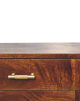 23" Chestnut Solid Wood Two Drawer Nightstand