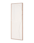 White Minimalist Geo Brown Shadowbox Wall Art