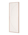White Geo Brown Shadowbox Wall Art