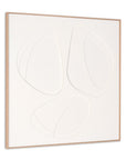 White Geo Trio Brown Shadowbox Wall Art