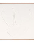 White Curvy Geo Trio Brown Shadowbox Wall Art