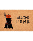 24" X 36" Natural And Brown Halloween Halloween Welcome Outdoor Coir Door Mat