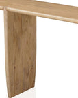52" Natural Solid Wood Solid Console Table