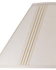 Off White Linen Pleated Empire Lamp Shade