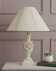 Off White Linen Pleated Empire Lamp Shade