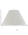 Light Brown Linen Plain Empire Lamp Shade