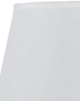 White Faux Silk Plain Drum Lamp Shade