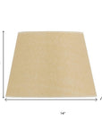 Tan Linen Plain Drum Lamp Shade