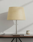 Tan Linen Plain Drum Lamp Shade