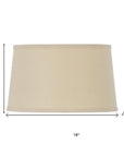 Tan Linen Drum Lamp Shade