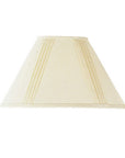 Off White Linen Pleated Empire Lamp Shade