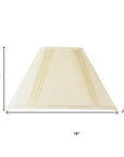 Off White Linen Pleated Empire Lamp Shade