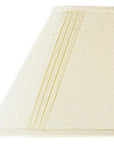 Off White Linen Pleated Empire Lamp Shade