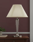 Off White Linen Pleated Empire Lamp Shade