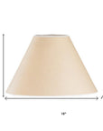 Light Brown Kraft Paper Plain Empire Lamp Shade