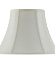 Eggshell Linen Piped Bell Lamp Shade