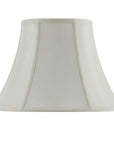 Eggshell Linen Piped Bell Lamp Shade