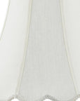 Eggshell Linen Piped Bell Lamp Shade
