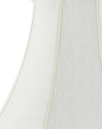 Eggshell Linen Piped Bell Lamp Shade