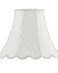 Eggshell Linen Piped Bell Lamp Shade