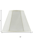 Eggshell Linen Piped Empire Lamp Shade