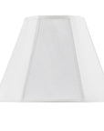 White Linen Piped Empire Lamp Shade