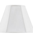 White Linen Piped Empire Lamp Shade
