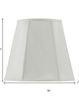 Eggshell Linen Piped Empire Lamp Shade