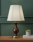Eggshell Linen Piped Empire Lamp Shade