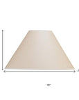 Light Brown Paper Plain Empire Lamp Shade