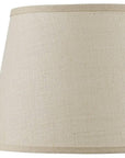 Light Brown Burlap Plain Drum Lamp Shade