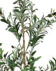 84" Green Olive Artificial Tree in a Black Pot