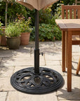 Black Market Umbrella Cast iron Free Standing Adjustable Umbrella Base